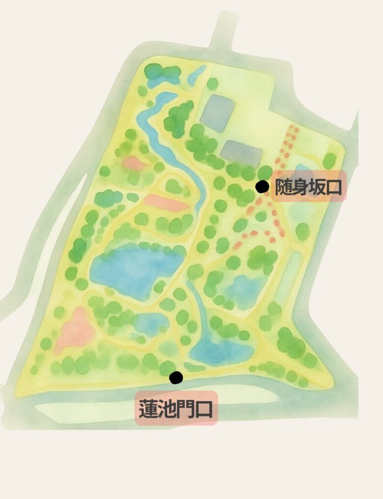 兼六園 早朝入園 入口の位置
